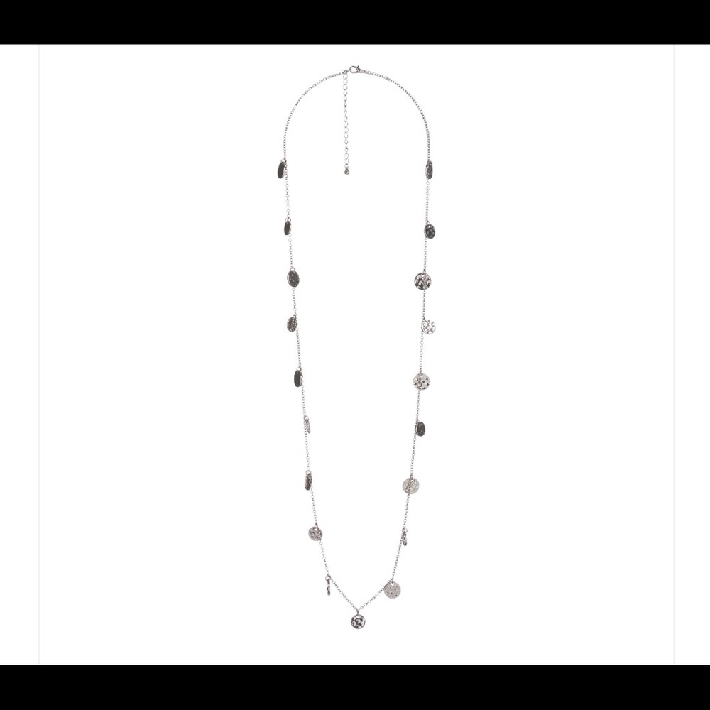 Bancroft Long Silver Necklace